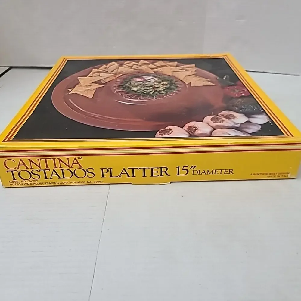 Cantina Terracotta Southwestern Tostada Platter Bentson West 15